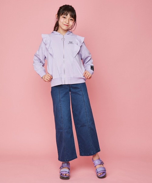 JENNI love（ジェニィラブ）の「フリルZIPパーカー（パーカー・キッズ・ブラック/グレー/ラベンダー・130cm/140cm/150cm/160cm）」の20枚目の写真