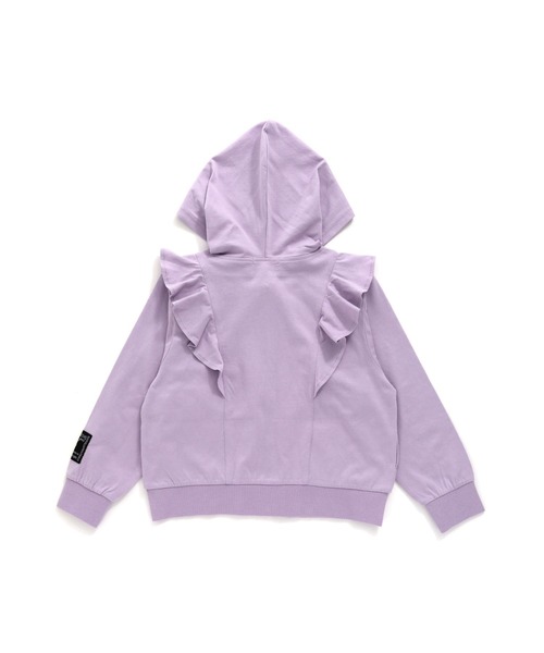 JENNI love（ジェニィラブ）の「フリルZIPパーカー（パーカー・キッズ・ブラック/グレー/ラベンダー・130cm/140cm/150cm/160cm）」の14枚目の写真
