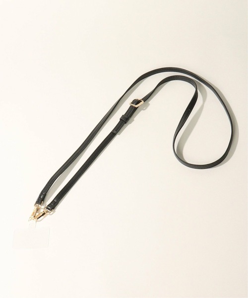 notch.（ノッチ）の「スマホフェイクレザーストラップ（スマホグッズ・レディース・ブラック/オフホワイト/パープル系その他/キャメル/ベージュ・ONESIZE）」の3枚目の写真