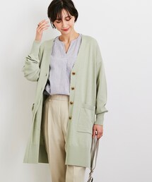 SHOO・LA・RUE | 【気になるヒップ周りも安心な着丈】さらり綺麗なVネックカーディガン(カーディガン/ボレロ)