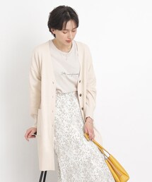 SHOO・LA・RUE | 【気になるヒップ周りも安心◎】さらり綺麗なVネックカーディガン(カーディガン/ボレロ)