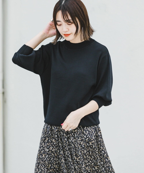 ITEMS URBANRESEARCH(アイテムズ アーバンリサーチ)の「ソウバリボリュームスリーブニット(ニット/セーター・レディース・グリーン/ブラック/グレー系その他/レッド系その他/その他1・FREE)」の2枚目の写真