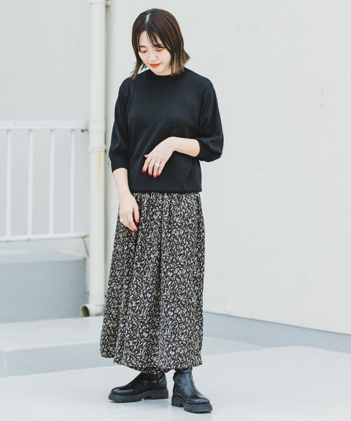 ITEMS URBANRESEARCH(アイテムズ アーバンリサーチ)の「ソウバリボリュームスリーブニット(ニット/セーター・レディース・グリーン/ブラック/グレー系その他/レッド系その他/その他1・FREE)」の15枚目の写真