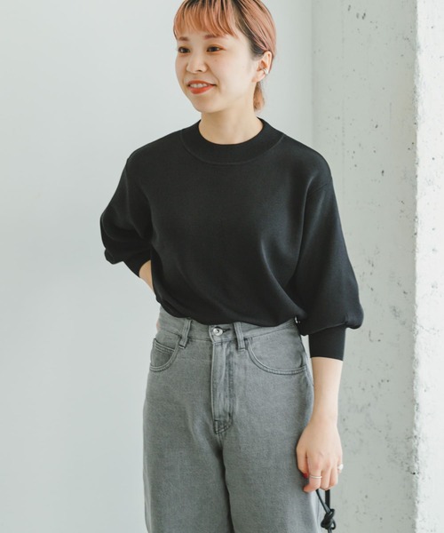 ITEMS URBANRESEARCH(アイテムズ アーバンリサーチ)の「ソウバリボリュームスリーブニット(ニット/セーター・レディース・グリーン/ブラック/グレー系その他/レッド系その他/その他1・FREE)」の18枚目の写真