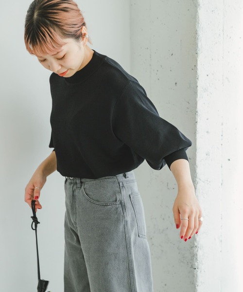 ITEMS URBANRESEARCH(アイテムズ アーバンリサーチ)の「ソウバリボリュームスリーブニット(ニット/セーター・レディース・グリーン/ブラック/グレー系その他/レッド系その他/その他1・FREE)」の19枚目の写真