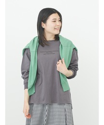 Samansa Mos2 blue | アソートロゴロンT(Tシャツ/カットソー)