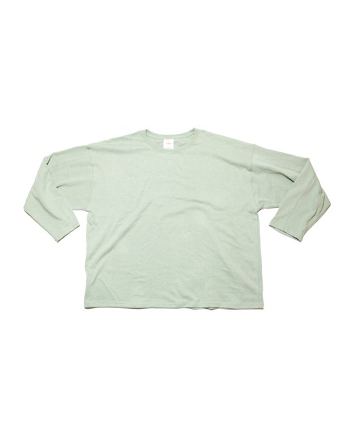 NATAL DESIGN（ネイタルデザイン）の「HEMP LONG SLEEVE TEE WIDE 2（Tシャツ/カットソー・メンズ・ピンクベージュ/ブラック/ライラック/ホワイト/オリーブ/モスグリーン/ブラウン/ナチュラル/セージグリーン・LARGE/MEDIUM/SMALL/X-LARGE）」の12枚目の写真