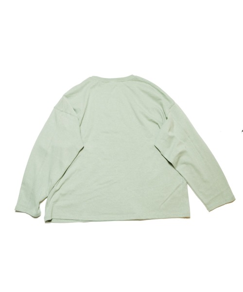 NATAL DESIGN（ネイタルデザイン）の「HEMP LONG SLEEVE TEE WIDE 2（Tシャツ/カットソー・メンズ・ピンクベージュ/ブラック/ライラック/ホワイト/オリーブ/モスグリーン/ブラウン/ナチュラル/セージグリーン・LARGE/MEDIUM/SMALL/X-LARGE）」の15枚目の写真