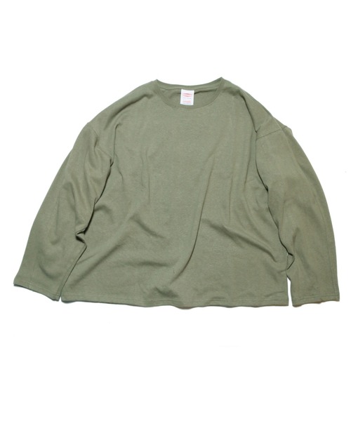 NATAL DESIGN（ネイタルデザイン）の「HEMP LONG SLEEVE TEE WIDE 2（Tシャツ/カットソー・メンズ・ピンクベージュ/ブラック/ライラック/ホワイト/オリーブ/モスグリーン/ブラウン/ナチュラル/セージグリーン・LARGE/MEDIUM/SMALL/X-LARGE）」の16枚目の写真