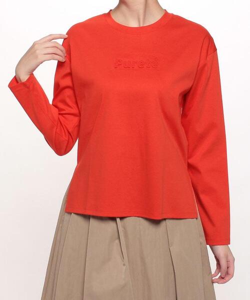 Brahmin(ブラーミン)の「【BRAHMIN】フロントロゴカットソー(Tシャツ/カットソー・レディース・オフホワイト/クリアレッド・2)」の12枚目の写真