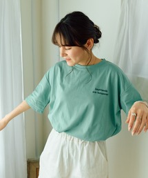 オーバーシルエットワンポイントロゴTシャツ