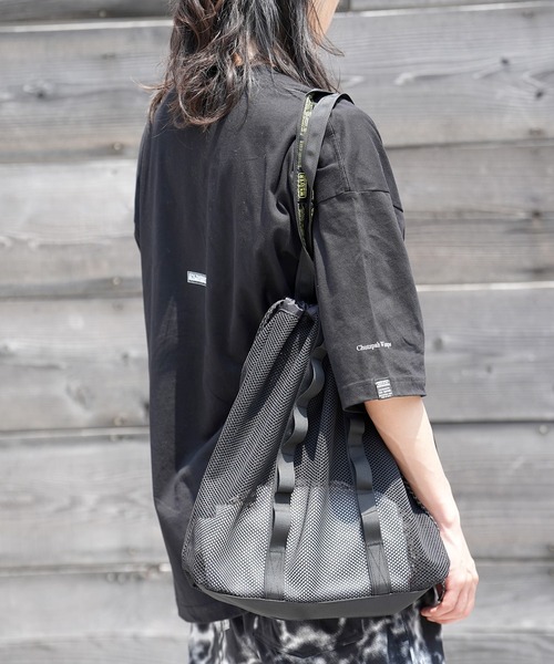 WEEKEND(ER)（ウィークエンダー）の「WEEKEND(ER) ウィークエンダー WEEKEND MESH TOTEBAG メッシュトートバッグ（トートバッグ・レディース・ブラック/グレー/イエロー/ホワイト・FREE）」の3枚目の写真