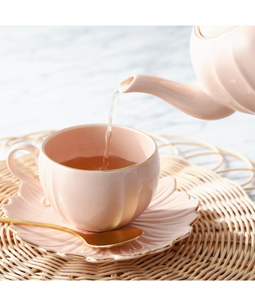 Francfranc（フランフラン）の「フラワーモチーフ カップ&ソーサー ピンク（食器・レディース・ピンク・FREE）」の10枚目の写真