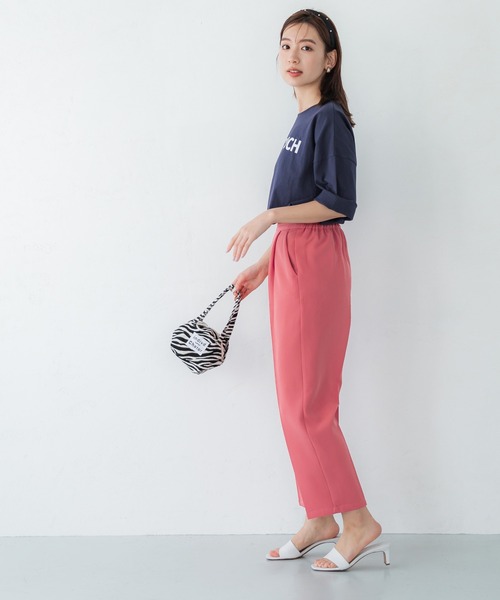 coca(coca)(コカ)の「とろみツイルテーパードパンツ(スラックス・レディース・ブラック/ライトベージュ/レッド/ダークブルー・M/L)」の10枚目の写真