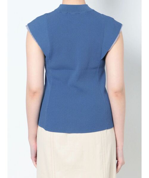 LAGUNAMOON（ラグナムーン）の「カバースリーブシアーニットプルオーバー（ニット/セーター・レディース・ブルー/ホワイト/ブラック/ベージュ・FREE）」の7枚目の写真