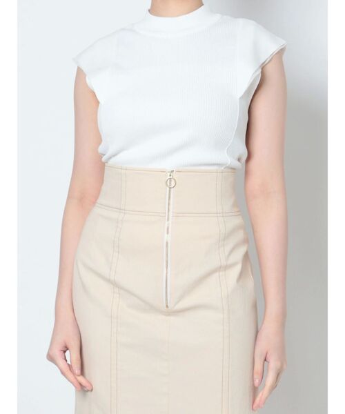 LAGUNAMOON（ラグナムーン）の「カバースリーブシアーニットプルオーバー（ニット/セーター・レディース・ブルー/ホワイト/ブラック/ベージュ・FREE）」の16枚目の写真