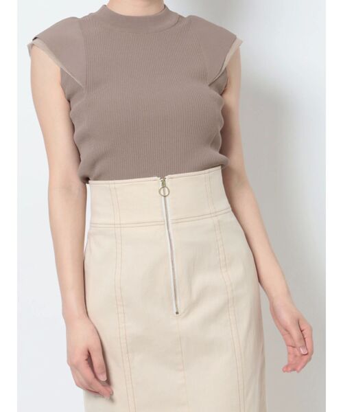 LAGUNAMOON（ラグナムーン）の「カバースリーブシアーニットプルオーバー（ニット/セーター・レディース・ブルー/ホワイト/ブラック/ベージュ・FREE）」の18枚目の写真