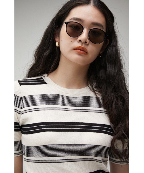 AZUL by moussy（アズールバイマウジー）の「METAL BRIDGE EYEWEAR/メタルブリッジアイウェア（サングラス・レディース・ブラウン/ブラック・FREE）」の17枚目の写真