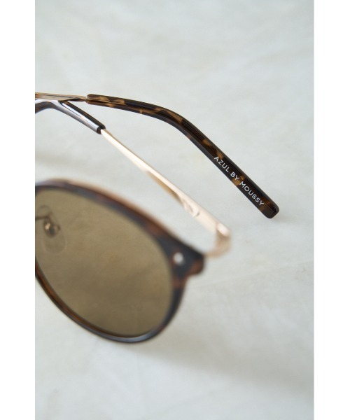 AZUL by moussy（アズールバイマウジー）の「METAL BRIDGE EYEWEAR/メタルブリッジアイウェア（サングラス・レディース・ブラウン/ブラック・FREE）」の7枚目の写真