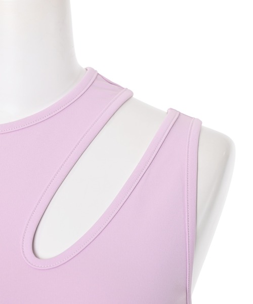 Narcissus（ナルシス）の「【MIDVEIN】カットタンクトップ（タンクトップ・レディース・ホワイト/ブラック/ピンク・FREE）」の7枚目の写真