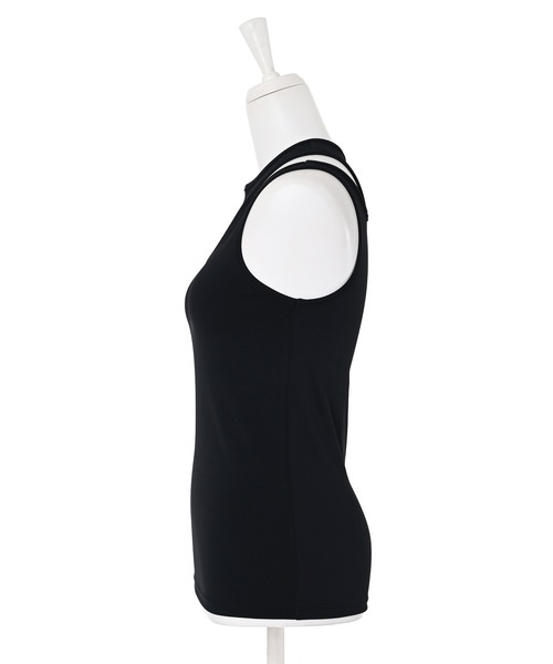 Narcissus（ナルシス）の「【MIDVEIN】カットタンクトップ（タンクトップ・レディース・ホワイト/ブラック/ピンク・FREE）」の4枚目の写真