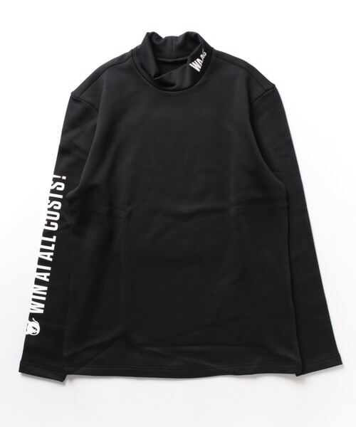 WAAC(ワック)の「MENS パワーストレッチ モックネックTシャツ(Tシャツ/カットソー・メンズ・ブラック/ホワイト・2/3)」の2枚目の写真