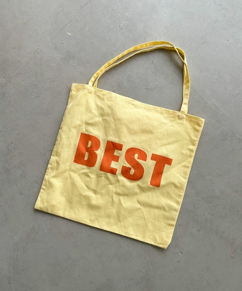 CLEA（クレア）の「【A4サイズ対応】BEST ロゴ コットントートバッグ（トートバッグ・レディース・アイボリー/ブラック/ブルー/イエロー/ピンク・FREE）」の4枚目の写真