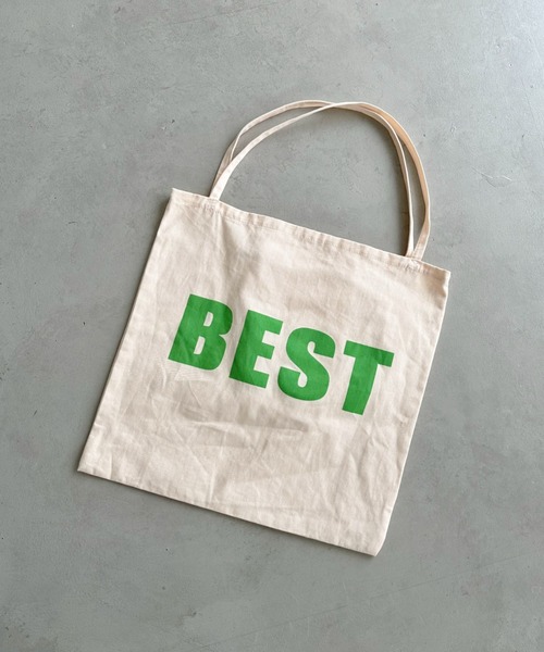 CLEA（クレア）の「【A4サイズ対応】BEST ロゴ コットントートバッグ（トートバッグ・レディース・アイボリー/ブラック/ブルー/イエロー/ピンク・FREE）」の6枚目の写真