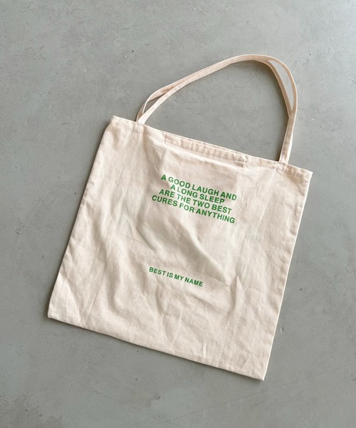 CLEA（クレア）の「【A4サイズ対応】BEST ロゴ コットントートバッグ（トートバッグ・レディース・アイボリー/ブラック/ブルー/イエロー/ピンク・FREE）」の7枚目の写真