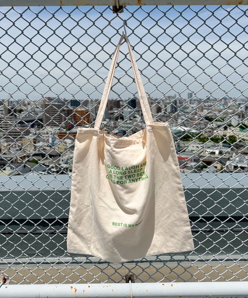 CLEA（クレア）の「【A4サイズ対応】BEST ロゴ コットントートバッグ（トートバッグ・レディース・アイボリー/ブラック/ブルー/イエロー/ピンク・FREE）」の9枚目の写真