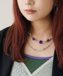 BARELY BLUE（ベアリーブルー）の「【 BARELY BLUE / ベアリーブルー 】 ストリートライク ビーズ チェーン ネックレス（ネックレス）」