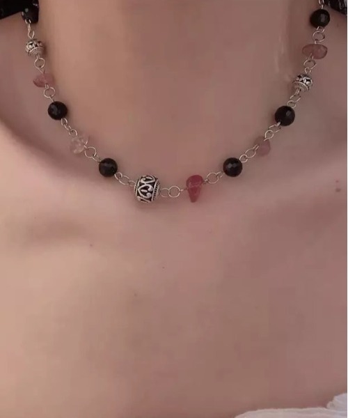 BARELY BLUE(ベアリーブルー)の「【 BARELY BLUE / ベアリーブルー 】 ストリートライク ビーズ チェーン ネックレス(ネックレス・レディース・A/B/C/D・FREE)」の5枚目の写真