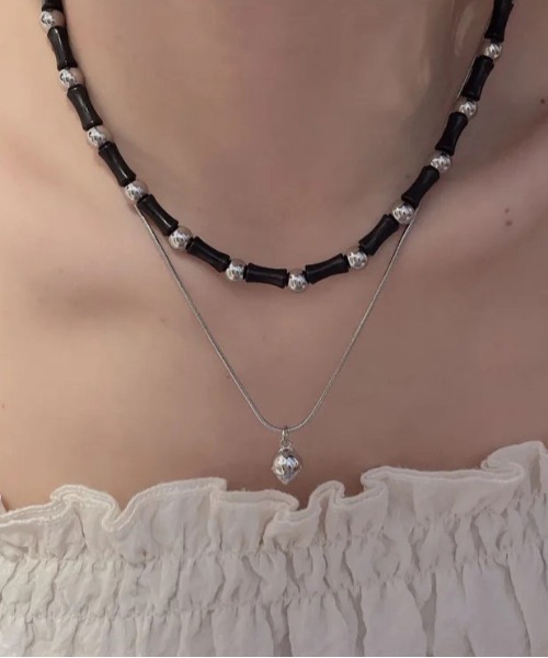 BARELY BLUE(ベアリーブルー)の「【 BARELY BLUE / ベアリーブルー 】 ストリートライク ビーズ チェーン ネックレス(ネックレス・レディース・A/B/C/D・FREE)」の8枚目の写真