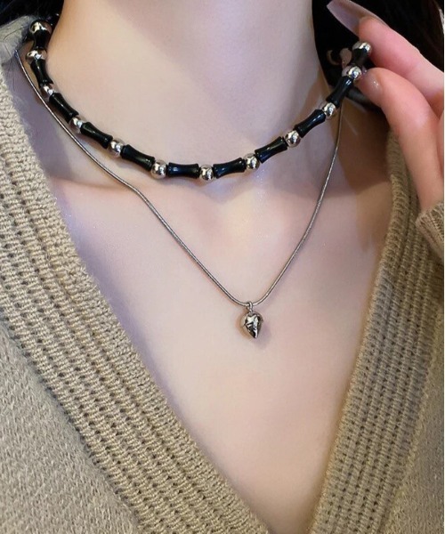 BARELY BLUE(ベアリーブルー)の「【 BARELY BLUE / ベアリーブルー 】 ストリートライク ビーズ チェーン ネックレス(ネックレス・レディース・A/B/C/D・FREE)」の12枚目の写真