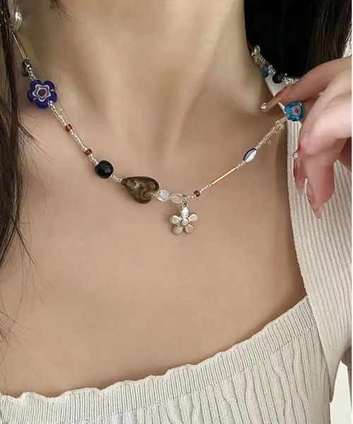 BARELY BLUE(ベアリーブルー)の「【 BARELY BLUE / ベアリーブルー 】 ストリートライク ビーズ チェーン ネックレス(ネックレス・レディース・A/B/C/D・FREE)」の15枚目の写真