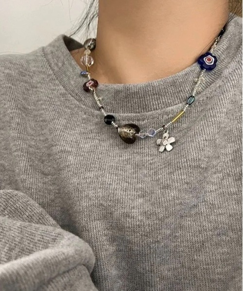 BARELY BLUE(ベアリーブルー)の「【 BARELY BLUE / ベアリーブルー 】 ストリートライク ビーズ チェーン ネックレス(ネックレス・レディース・A/B/C/D・FREE)」の16枚目の写真