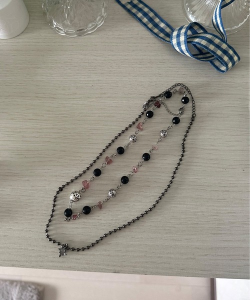 BARELY BLUE(ベアリーブルー)の「【 BARELY BLUE / ベアリーブルー 】 ストリートライク ビーズ チェーン ネックレス(ネックレス・レディース・A/B/C/D・FREE)」の17枚目の写真