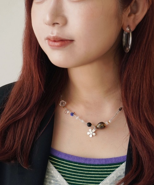 BARELY BLUE(ベアリーブルー)の「【 BARELY BLUE / ベアリーブルー 】 ストリートライク ビーズ チェーン ネックレス(ネックレス・レディース・A/B/C/D・FREE)」の19枚目の写真