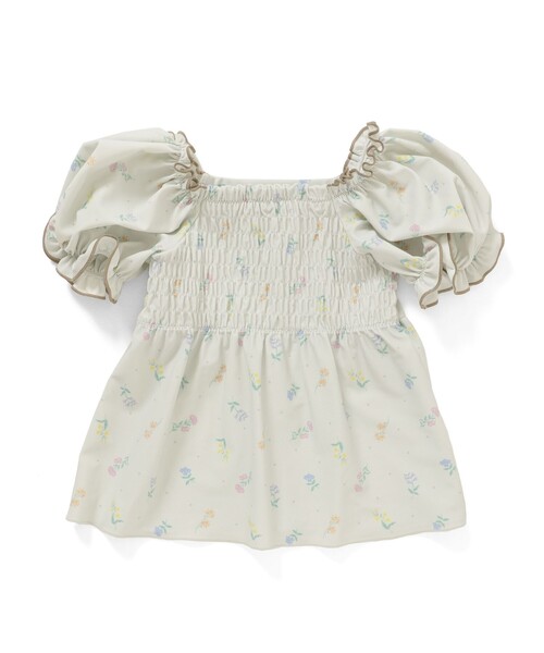 BEAMS mini（ビームスミニ）の「BEAMS mini / パフスリーブ セパレート スイムウェア（100～130cm）（水着・キッズ・ホワイト系その他/ブルー系その他・SMALL/MEDIUM/LARGE）」の10枚目の写真