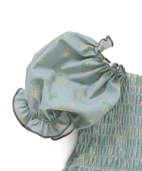 BEAMS mini（ビームスミニ）の「BEAMS mini / パフスリーブ セパレート スイムウェア（100～130cm）（水着・キッズ・ホワイト系その他/ブルー系その他・SMALL/MEDIUM/LARGE）」の6枚目の写真