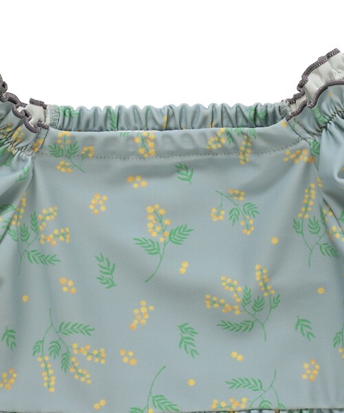 BEAMS mini（ビームスミニ）の「BEAMS mini / パフスリーブ セパレート スイムウェア（100～130cm）（水着・キッズ・ホワイト系その他/ブルー系その他・SMALL/MEDIUM/LARGE）」の7枚目の写真