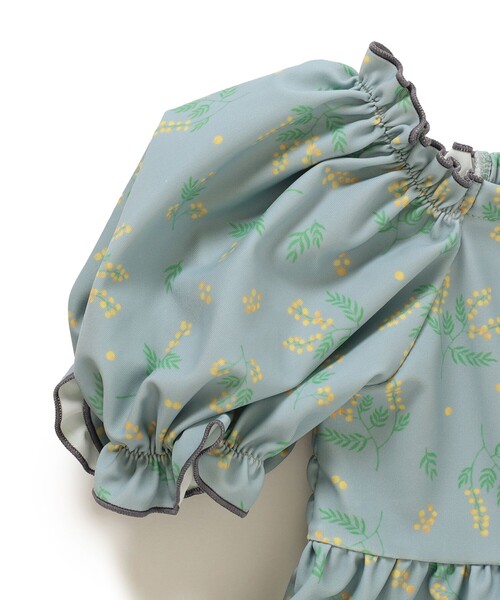 BEAMS mini（ビームスミニ）の「BEAMS mini / パフスリーブ セパレート スイムウェア（100～130cm）（水着・キッズ・ホワイト系その他/ブルー系その他・SMALL/MEDIUM/LARGE）」の11枚目の写真