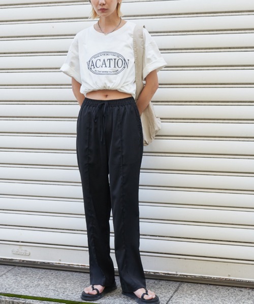 Auntie Rosa Holiday（アンティローザホリデー）の「VACATIONオーバーサイズT（Tシャツ/カットソー・レディース・ネイビー/オフホワイト・FREE）」の20枚目の写真