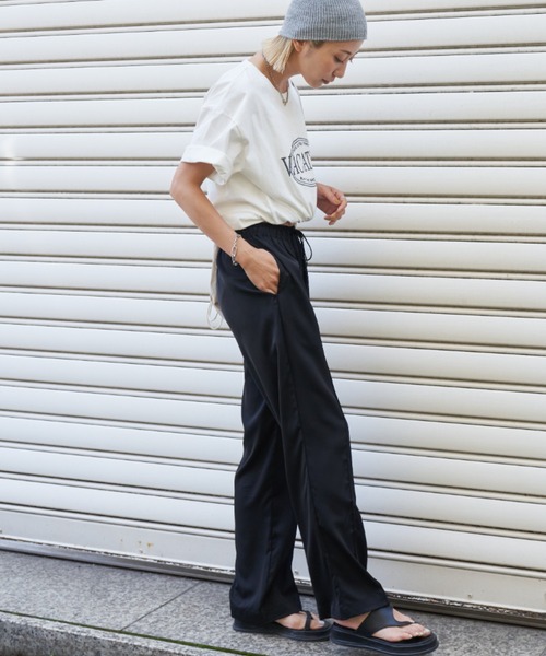 Auntie Rosa Holiday（アンティローザホリデー）の「VACATIONオーバーサイズT（Tシャツ/カットソー・レディース・ネイビー/オフホワイト・FREE）」の15枚目の写真