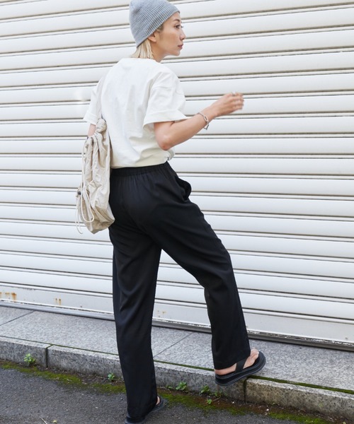 Auntie Rosa Holiday（アンティローザホリデー）の「VACATIONオーバーサイズT（Tシャツ/カットソー・レディース・ネイビー/オフホワイト・FREE）」の18枚目の写真