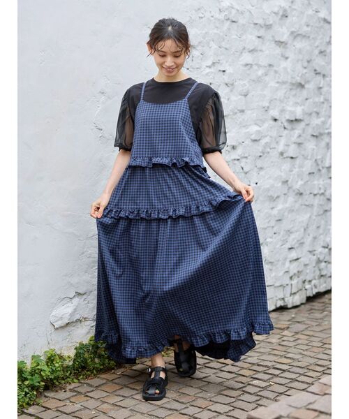 Sugar spoon（シュガースプーン）の「・SUGAR　SPOON　シアースリーブプルオーバー（Tシャツ/カットソー・レディース・ブラック/オフホワイト/ベージュ・FREE）」の5枚目の写真