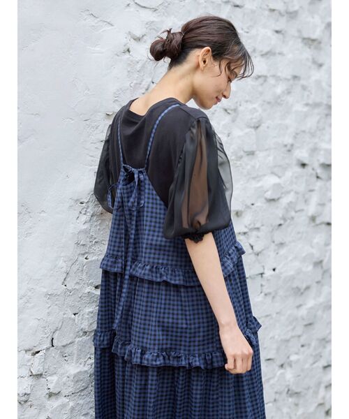 Sugar spoon（シュガースプーン）の「・SUGAR　SPOON　シアースリーブプルオーバー（Tシャツ/カットソー・レディース・ブラック/オフホワイト/ベージュ・FREE）」の11枚目の写真