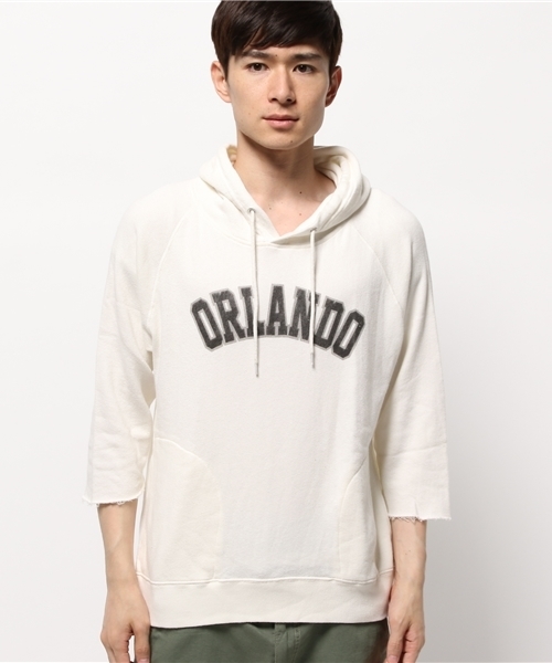 OUTLET（アウトレット）の「【Ciaopanic】トピ裏配プルパーカー8分袖（パーカー・メンズ・ホワイト・MEDIUM/LARGE）」の2枚目の写真