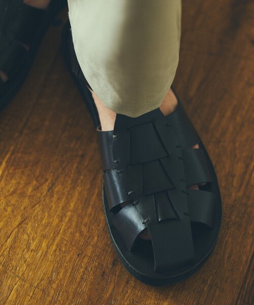 AMIT LEATHER COMPANY/アミットレザーカンパニーグルカサンダル green label relaxing（グリーンレーベルリラクシング）の「別注