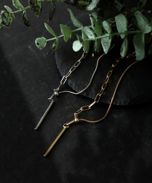 antiqua（アンティカ）の「バーモチーフチェーンネックレス（ネックレス・レディース・ゴールド/シルバー・FREE）」の12枚目の写真